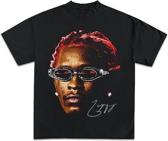 Discover YOUNG THUG T-Shirt, Red Rare Hip Hop T-Shirt