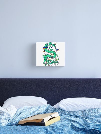 Discover The great dragon of madness | Canvas Print