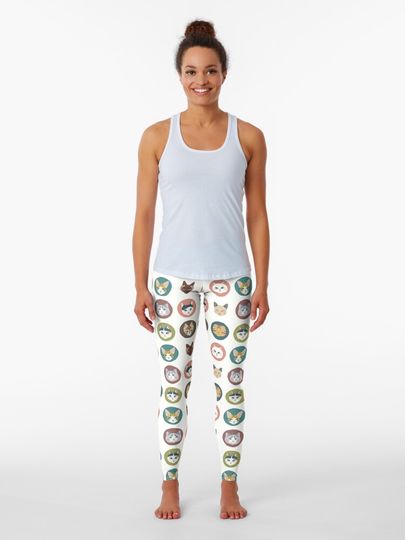Discover Whisker Gang [white] | Leggings