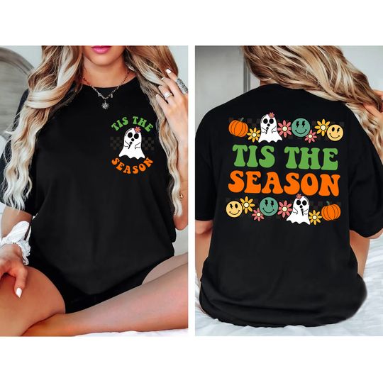 Discover 2- sided Halloween Shirt, Two-Sided Halloween Pumpkin Shirt