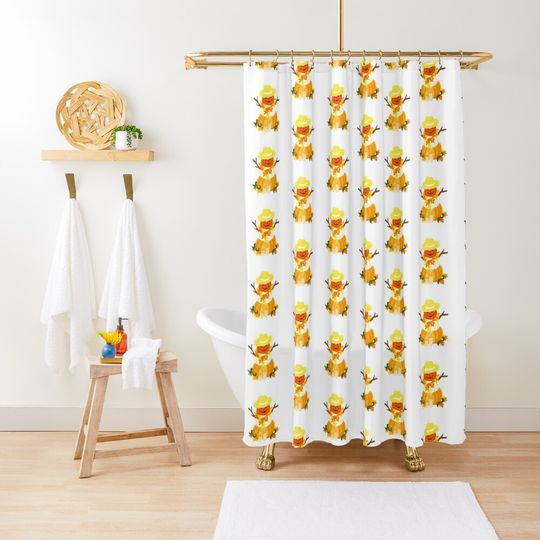 Discover Halloween Pumkin Man Shower Curtain