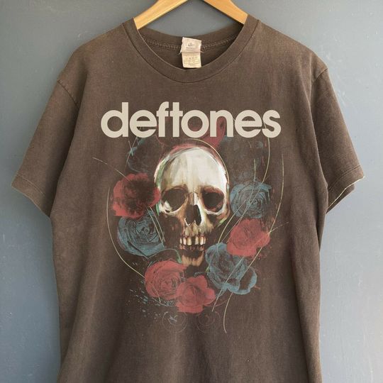 Discover Deftone Flower Skull shirt, Deftone Graphic Shirt