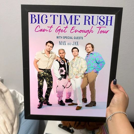 Discover Big Time Rush band Can't Get Enough Tour 2023 Poster
