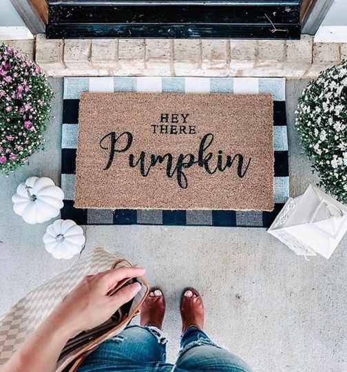 Discover Hey There Pumpkin Welcome Mat