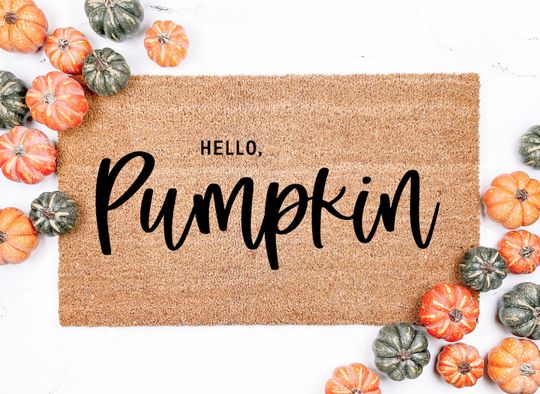 Discover Hello Pumpkin Fall Doormat