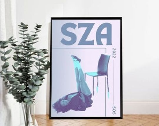 Discover Sza Poster, Music Poster, Vintage Poster, Poster, SOS Poster