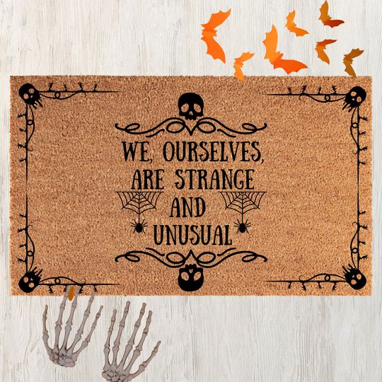 Discover Halloween Doormat, Halloween decor,funny door mat, Halloween Welcome Mat, Beetlejuice Decor