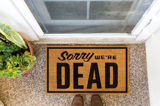 Discover ZOMBIE PORCH | Sorry We're Dead Doormat