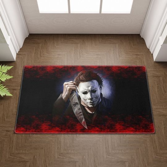 Discover Customizable Horror Welcome Doormat - Outdoor Rug - Housewarming Gift - Couples Gift Doormat