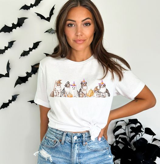 Discover Australian Shepherd Halloween  T-shirt
