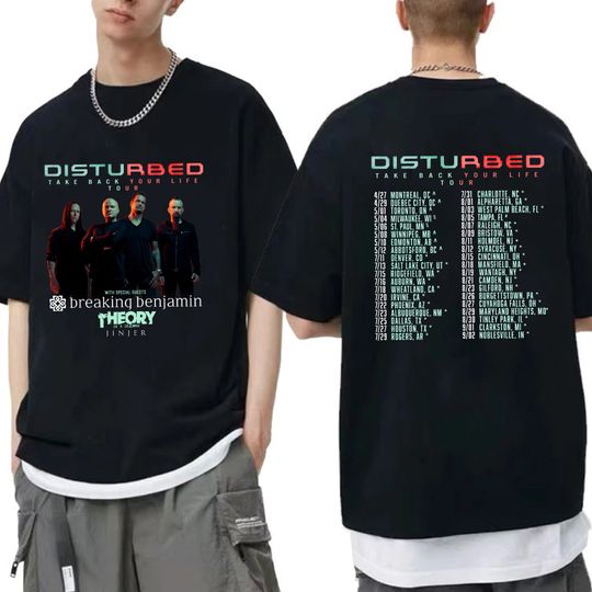 Discover Take Back Your Life Tour Shirt, Disturbed World Tour 2023 Shirt, Disturbed Band Fan Shirt