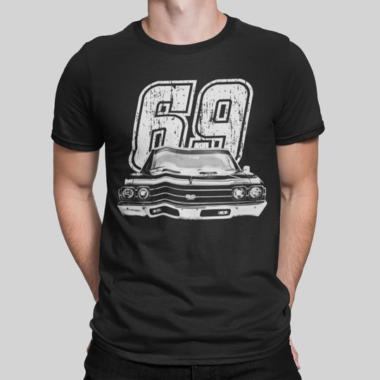 Discover 1969 Chevelle Front Grill View Silhouette T Shirt