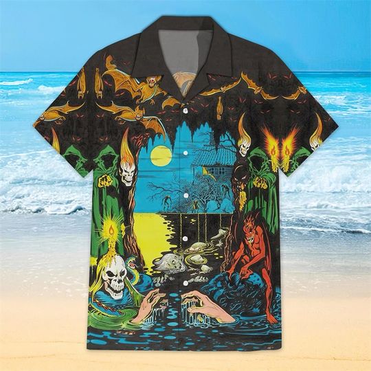 Discover Devil Hawaii Shirt ,3D Print Hawaiian Shirt