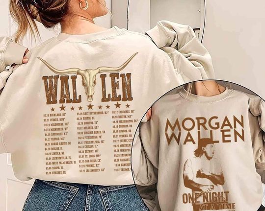 Discover Wallen Western Last Night Tour 2023 Sweatshirt, Music Tour 2023 Sweatshirt