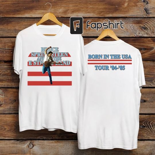 Discover Bruce-Springsteen and E Street Band Born in USA Tour 84-85 T-Shirt