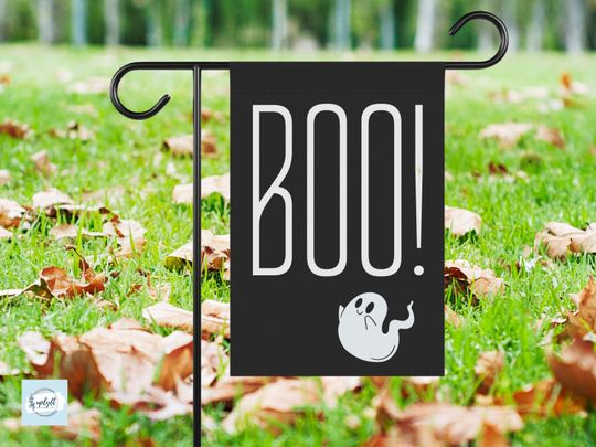Discover Boo Ghost Halloween Flag, Halloween Garden Flag