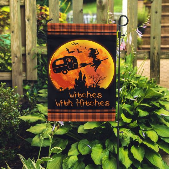 Discover Witches With Hitches Halloween, Garden Flag, Flag Decor, Halloween Decor