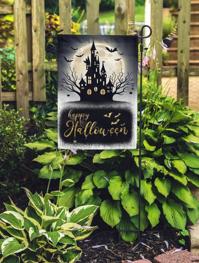 Discover Happy Halloween Garden Flag,Halloween Scary Flag