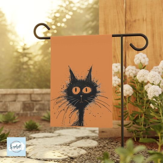 Discover Black Cat Halloween Garden Flag Halloween Flag Funny Halloween Decor Outdoor