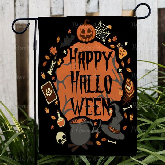 Discover Happy Halloween Pumpkin Flag, Halloween Party Garden Flag