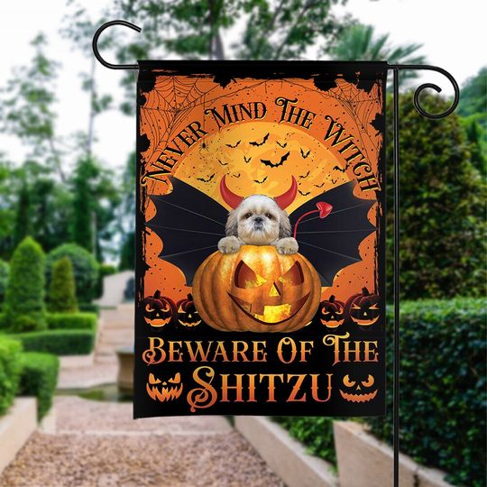 Discover Never Mind The Witch Beware Of The Shitzu Flag