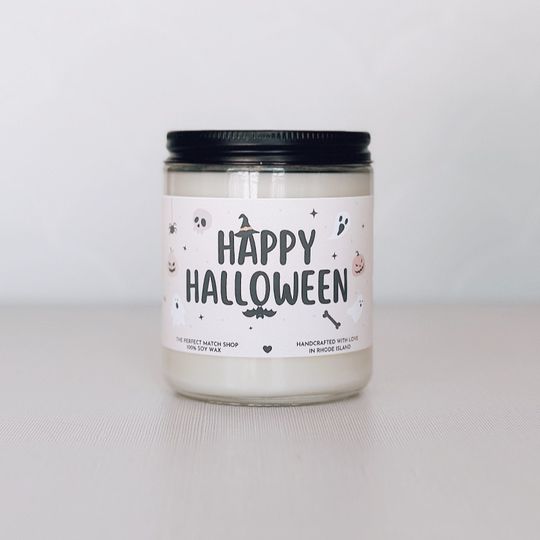 Discover Happy Halloween Candle Halloween home decor Fall candles