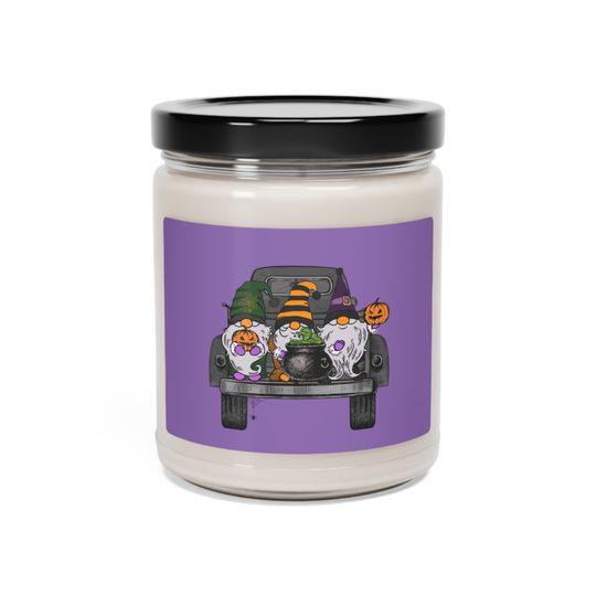 Discover Gnomes in a Truck Candle | Gnome Candle| Halloween Candle |Scented Candle