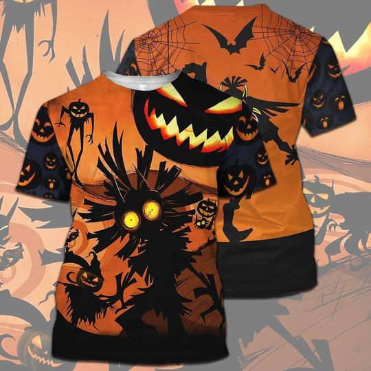 Discover Skull Halloween 3D All Over Print T-Shirt