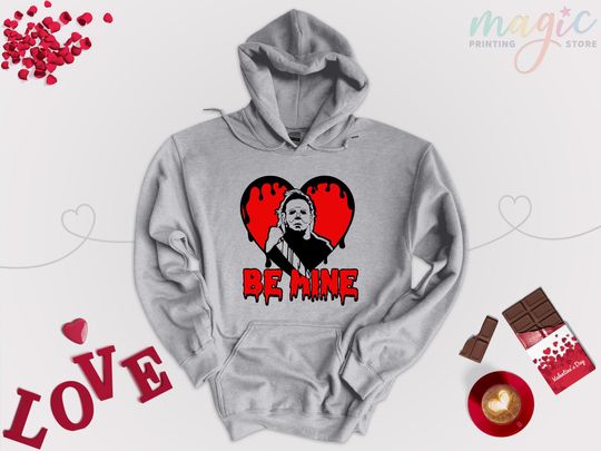 Discover Be Mine Valentine Hoodie, Michael Myers SHoodie