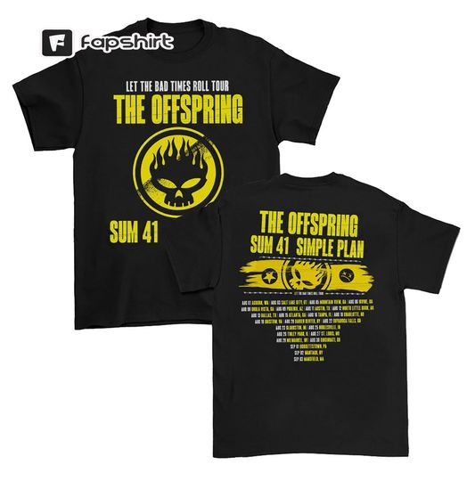 Discover The Offspring Let The Bad Times Roll Tour 2023 Shirt