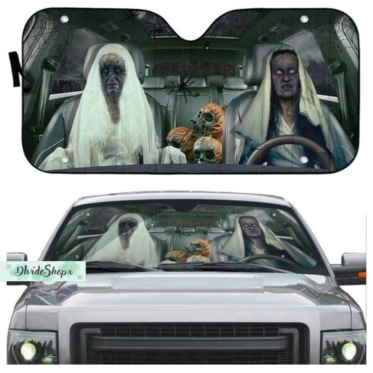 Discover Halloween Ghost Car Sun Shade
