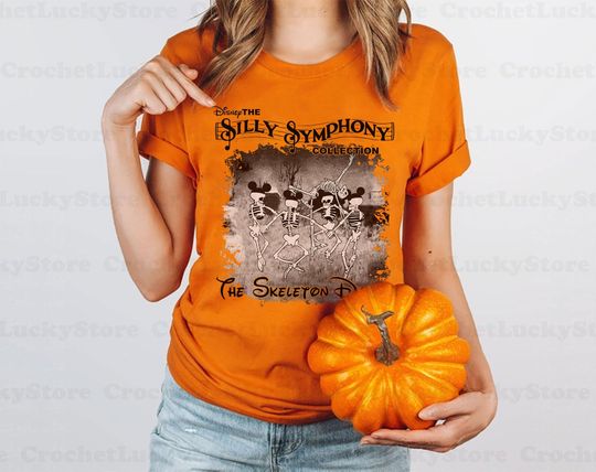 Discover Silly Symphony Dancing Skeleton Shirt