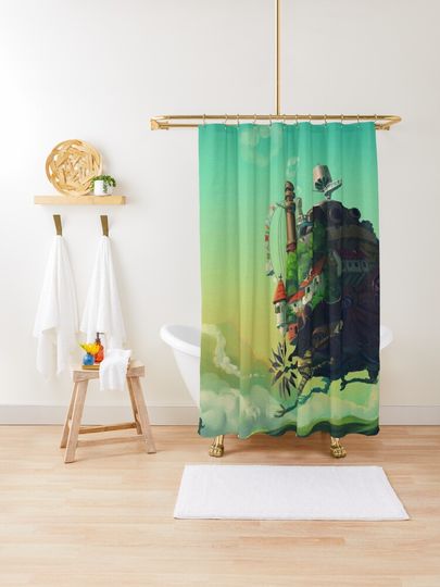 Discover Anime Movie Landscape | Shower Curtain