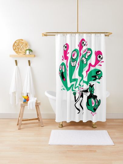 Discover Monster Emotions | Shower Curtain