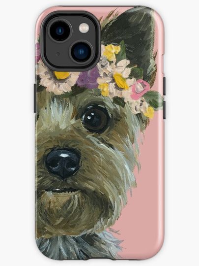 Discover Cute Yorkie Art | iPhone Case