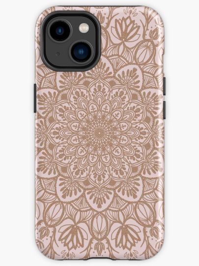 Discover Rose Gold Beige Mandala | iPhone Case