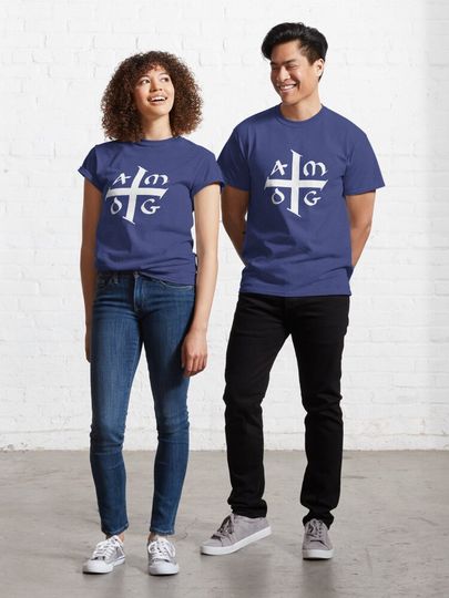 Discover AMDG Jesuit Catholic Cross - Ad Majorem Dei Gloriam | Classic T-Shirt