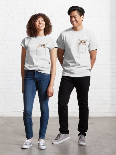 Discover Pocket cat | Classic T-Shirt