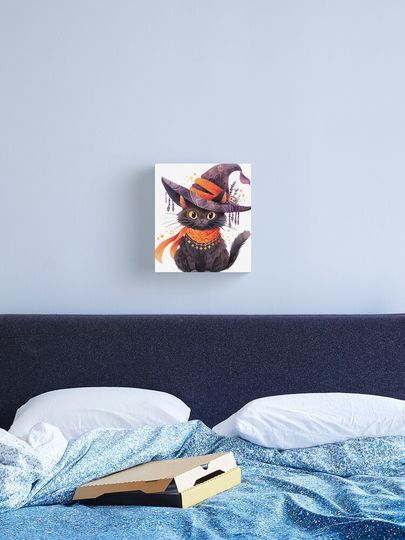 Discover Witch Cat in Halloween 2 | Canvas Print