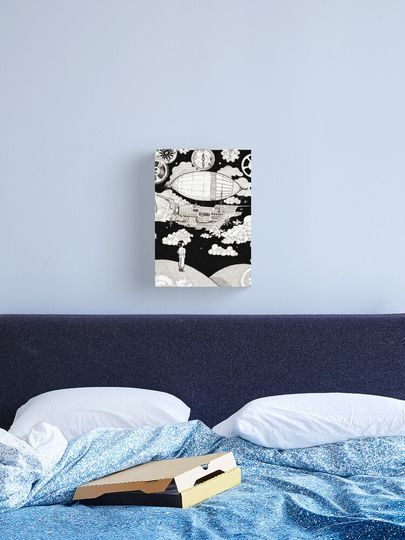 Discover The boy and the ship | Canvas Print