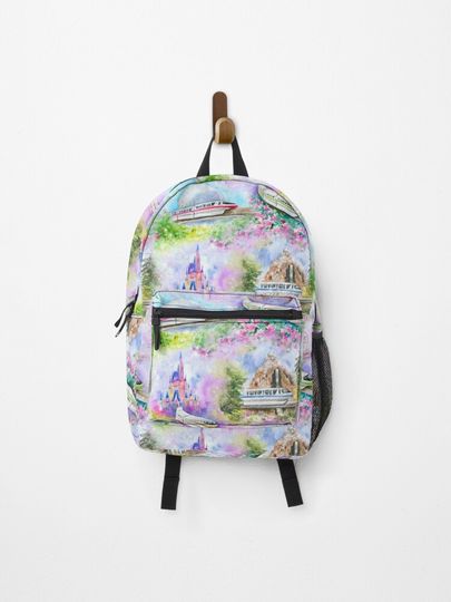 Discover Watercolor WDW Monorail | Backpack
