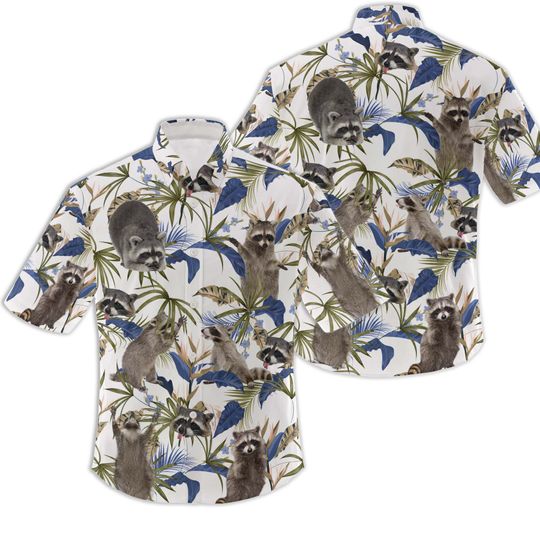 Discover Raccoon Summer Hawaiian Shirt