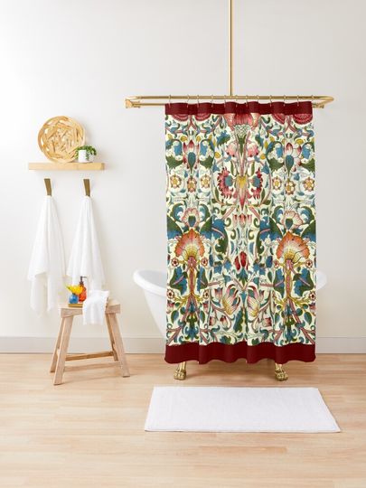 Discover William Morris Lodden | Shower Curtain