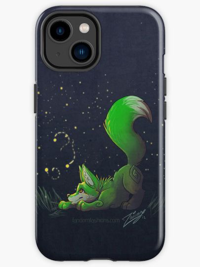 Discover Firefly Fox - Green | iPhone Case