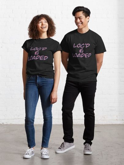 Discover Dread Loc’d & Loaded (pink) | Classic T-Shirt