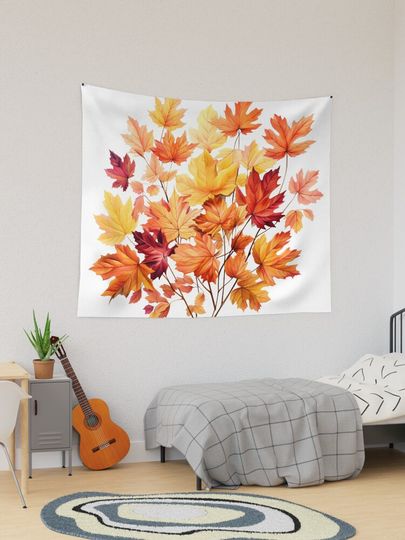 Discover Beautiful Autumn/Fall Leaves Art | Tapestry