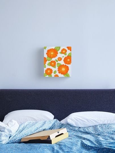 Discover Orange Flowers  | Canvas Print