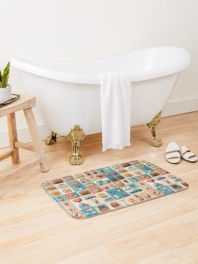 Discover Traveller Stickers Pattern Emoji Pattern II | Bath Mat