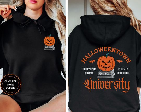 Discover Halloweentown University Hoodie, Halloween School Hoodie