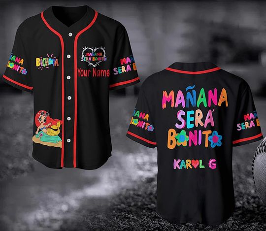 Discover Karol G Manana Sera Bonito Baseball Jersey, Karol G Red Hair Shirt